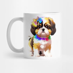 Shih tzu dog Tie Dye Mug